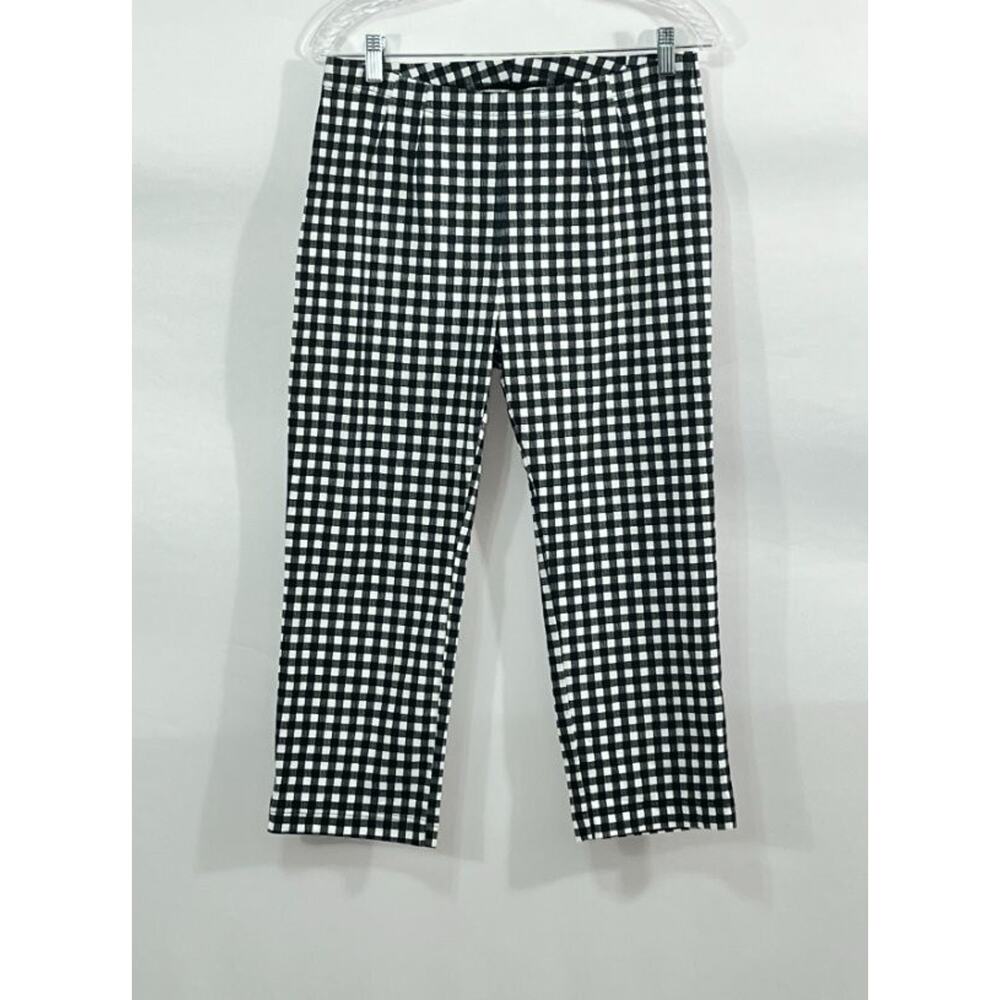 RUNDHOLZ Black Label Sz S Small Black White Gingham Check Pants